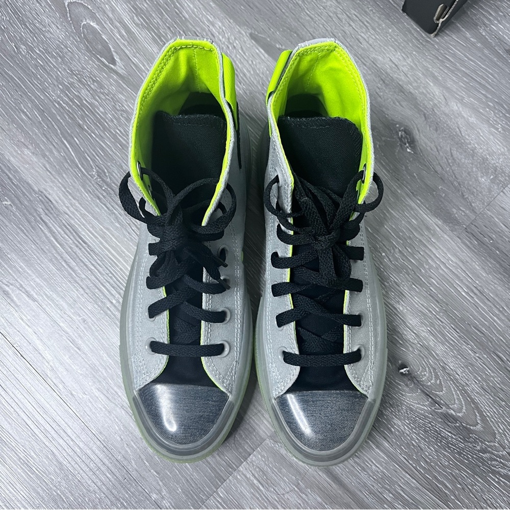 NWT Converse Chuck Taylor All Star High Ash Stone Lime Twist Women's 7.5 - Picture 5 of 13